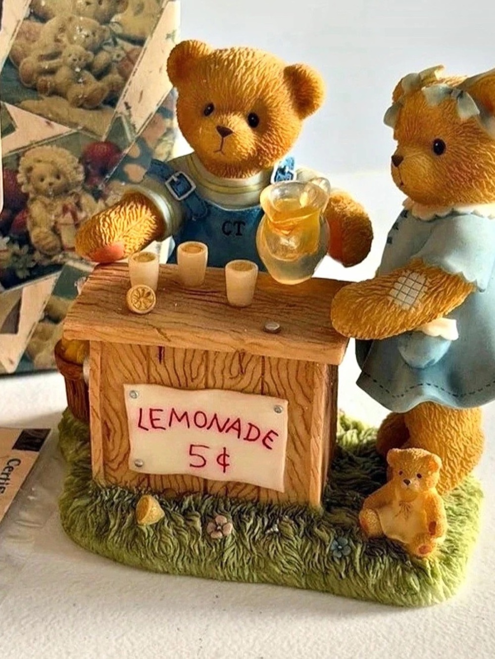 Cherished Teddies Albert and Susann Lemonade Stand Early Edition